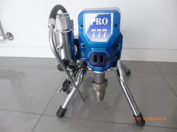 Airless Paint Spray Piston Pro 777 3HP 15M Hose 5/17 + 5/19 Metal Wand 2200Watts PRO 777 SPRAYER GUN