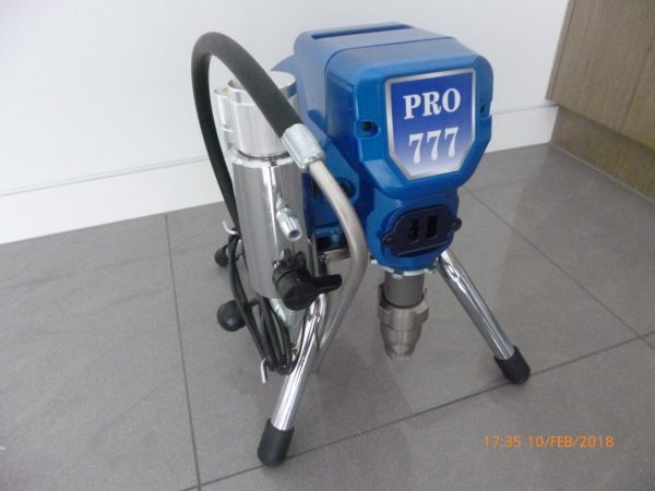 Airless Paint Spray Piston Pro 777 3HP 15M Hose 5/17 + 5/19 Metal Wand 2200Watts PRO 777 SPRAYER GUN