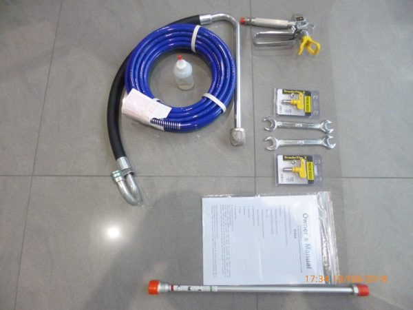 Airless Paint Spray Piston Pro 777 3HP 15M Hose 5/17 + 5/19 Metal Wand 2200Watts PRO 777 SPRAYER GUN