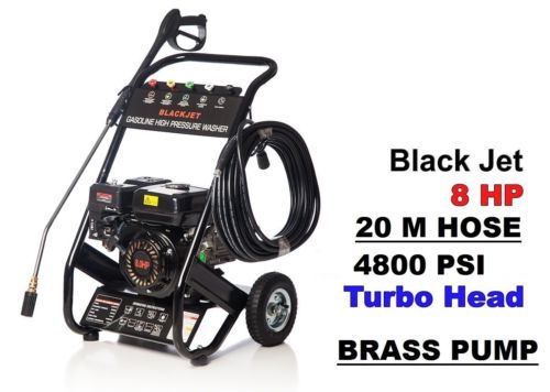 NEW BLACK JET 8 HP 4800 PSI HIGH PRESSURE WATER WASHER CLEANER GURNEY ...