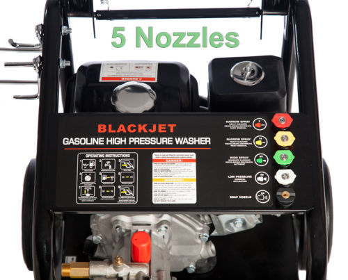 NEW BLACK JET 10 HP 4800 PSI HIGH PRESSURE WATER WASHER CLEANER GURNEY ...